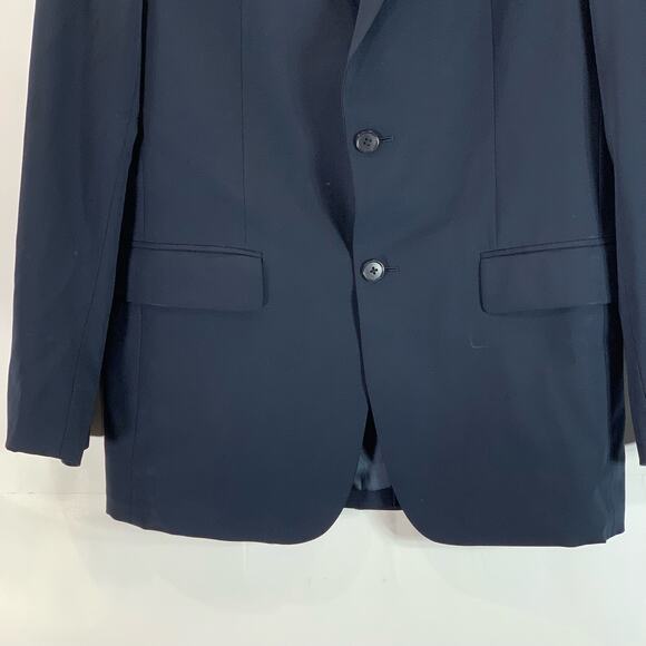 THEORY Men's Navy Sharp/Edison-T Two-Button Wool-Blend Blazer SZ 38R - Picture 6 of 12